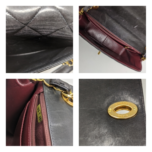 🎉HP🎉CHANEL Black Bag Quilted Flap Bag Vintage - Picture 6 of 16